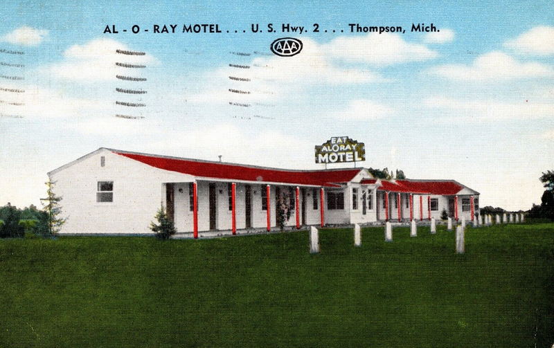 Al-O-Ray Motel - Old Postcard